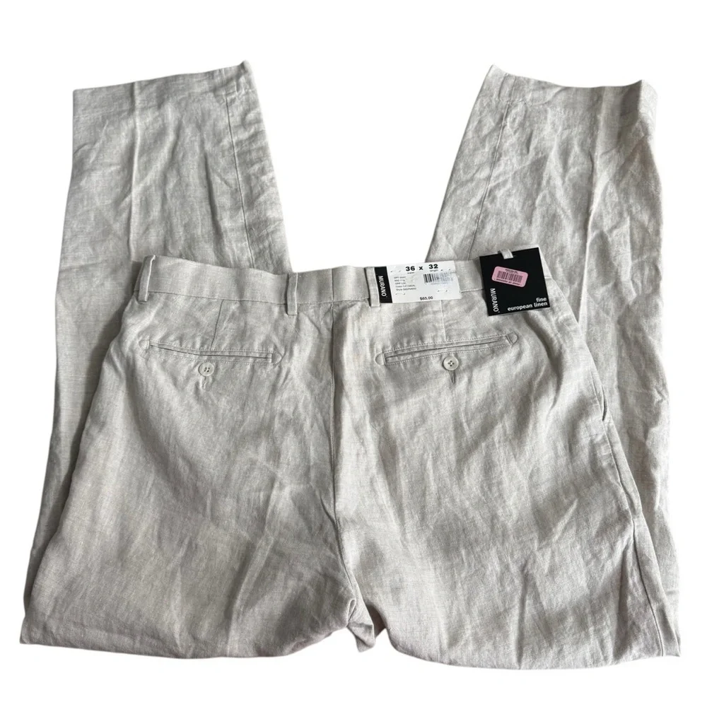 Murano‎ Fine European Linen Trouser Pant NWT 36x32